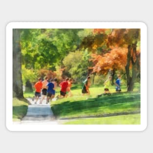 Jogging - Track Team Sticker